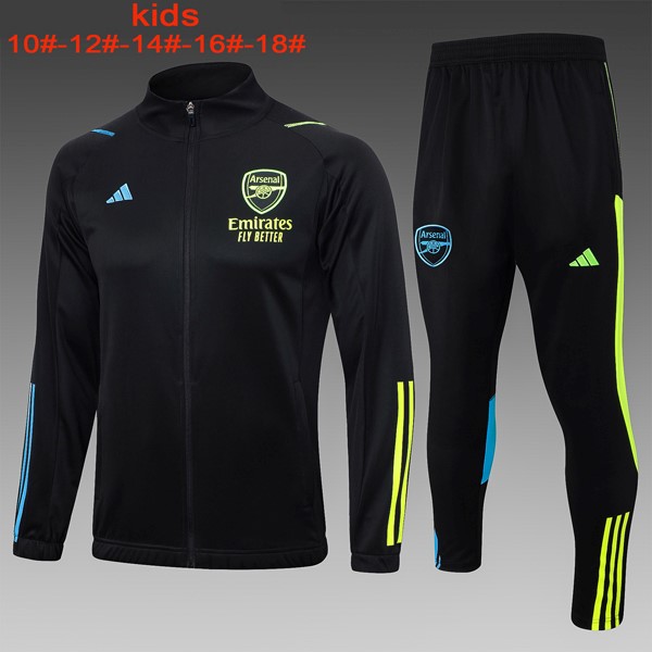 Kinder Trainingsanzug Arsenal 2024 Schwarz 2